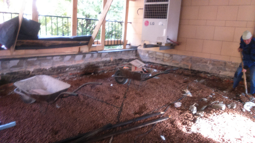 Rekonstrukce terasy residence velvyslance, ZÚ ČR Moskva